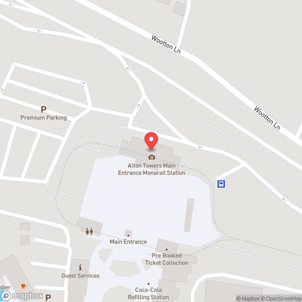 Map of Monorail Station (Towers Street)