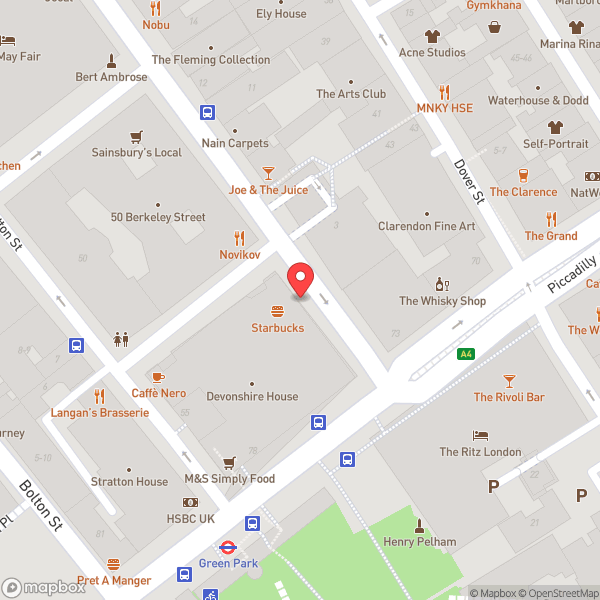 Map of Starbucks