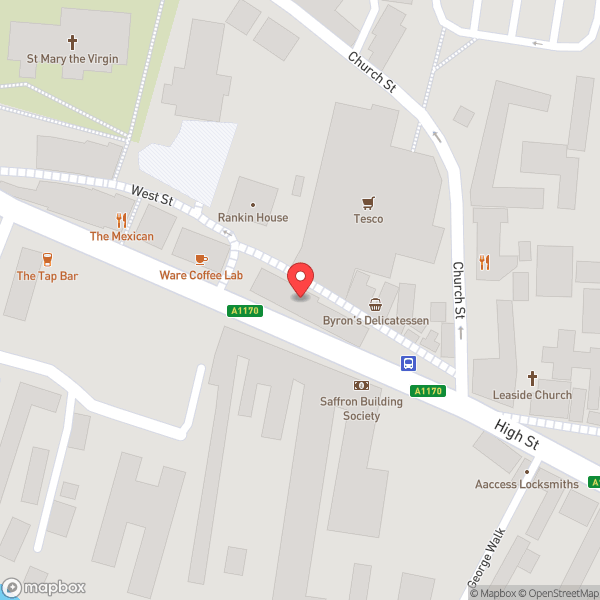 Map of Ware Dental Care