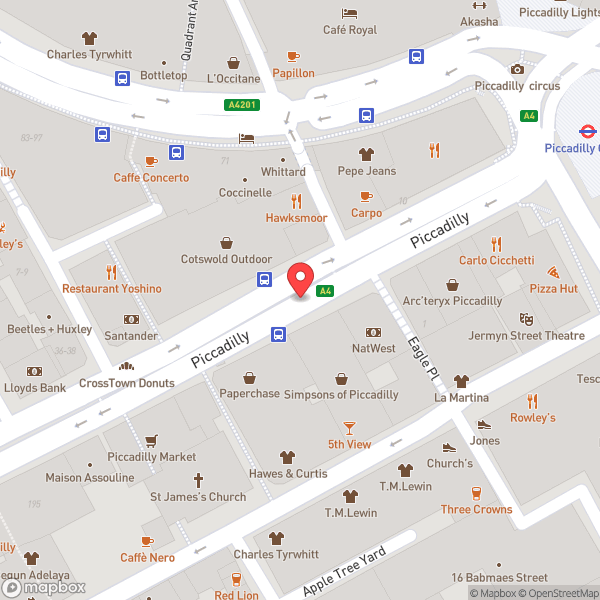 Map of Waterstones