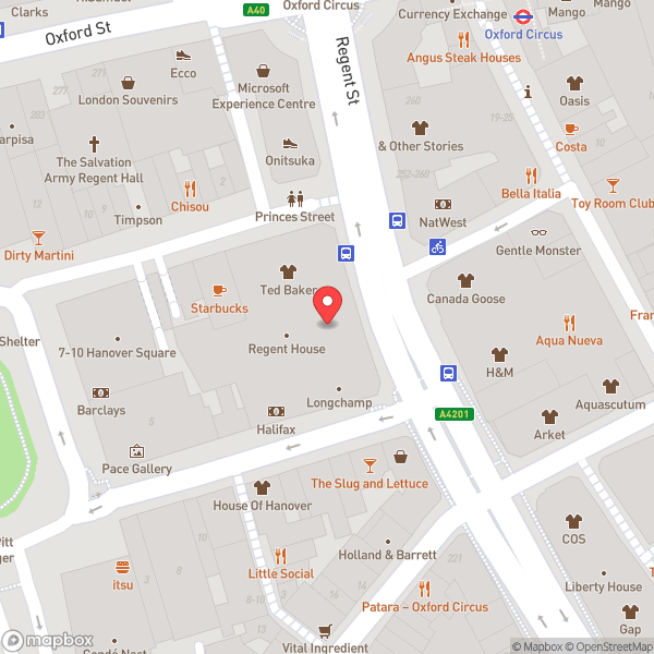 Map of Apple Regent Street