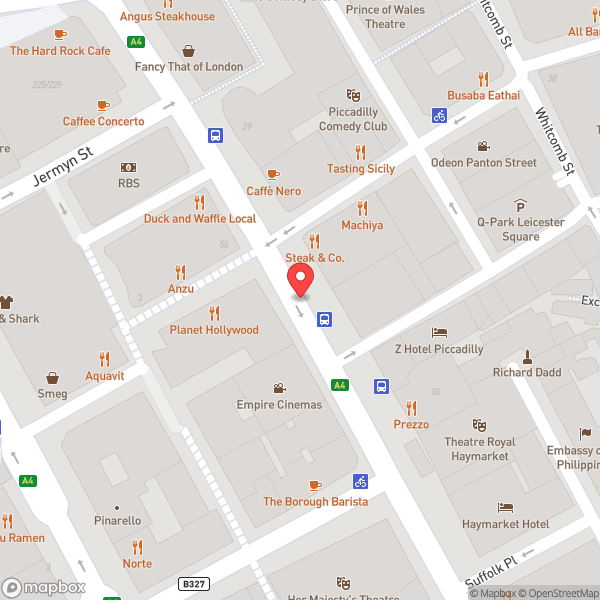 Map of YO! Sushi