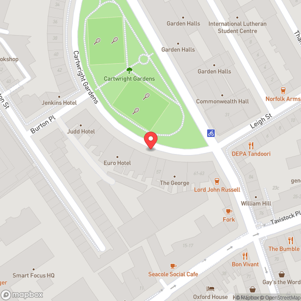 Map of Mentone Hotel
