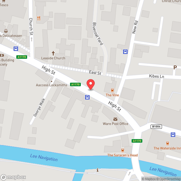 Map of Costa Coffee