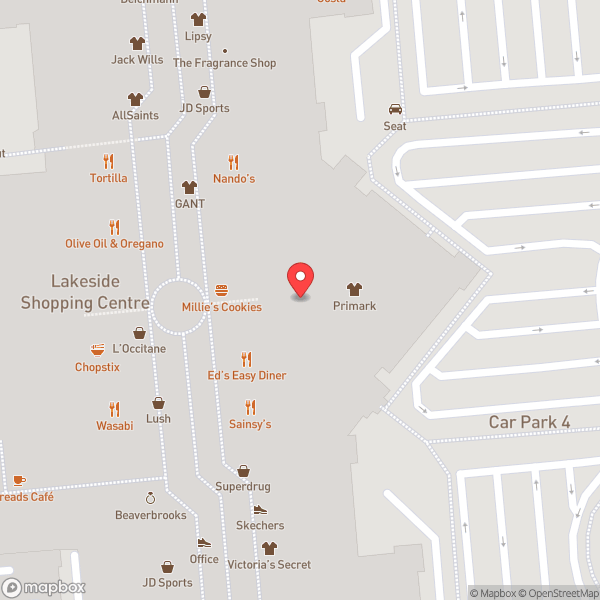 Map of Primark