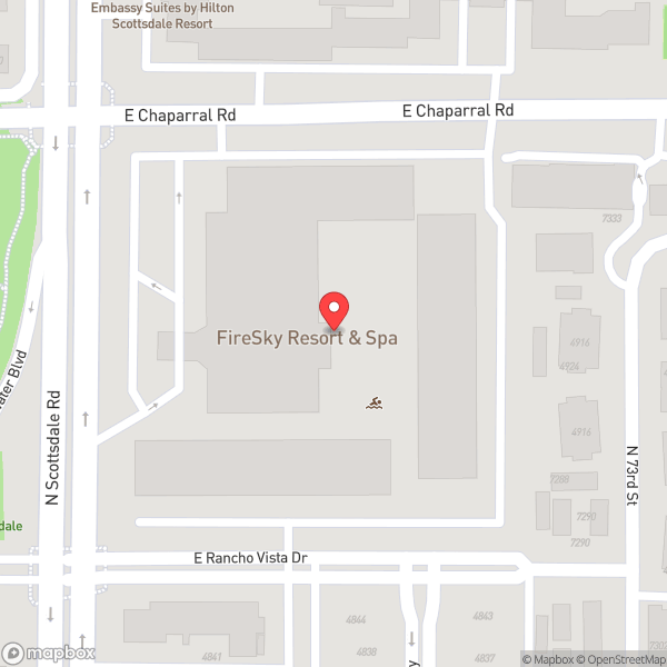 Map of FireSky Resort & Spa