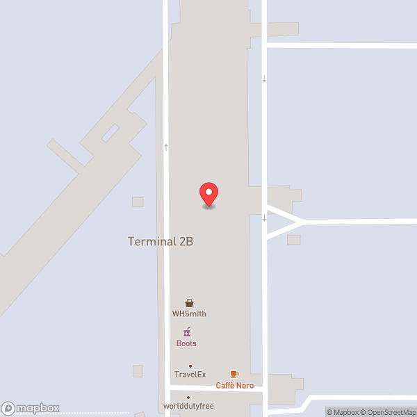 Map of Terminal 2B