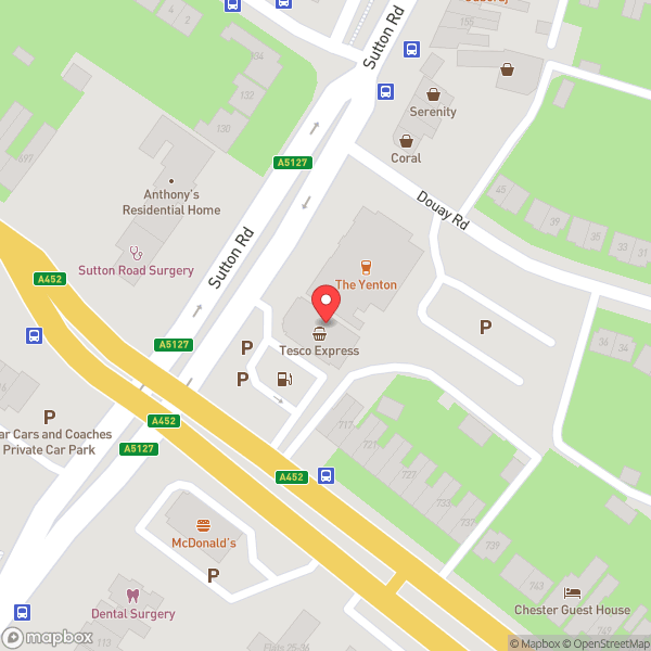 Map of Tesco Esso Express