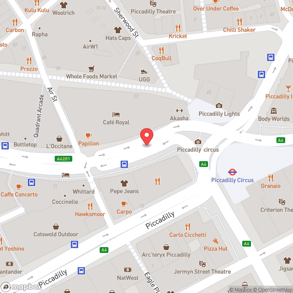 Map of Nespresso Boutique
