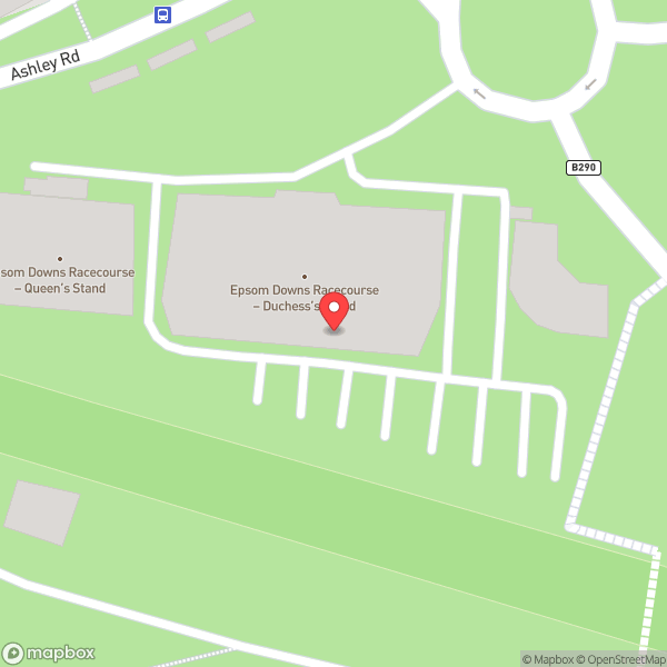 Map of Epsom Downs Racecourse
