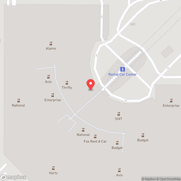 Map of Thrifty Car Rental