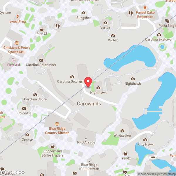 Map of Carowinds