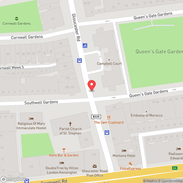 Map of South Kensington