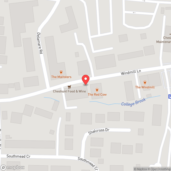 Map of Cheshunt Tandoori