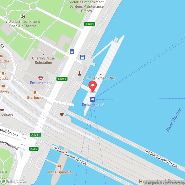 Map of Embankment Pier