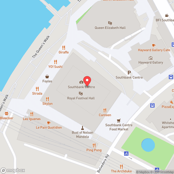 Map of Royal Festival Hall