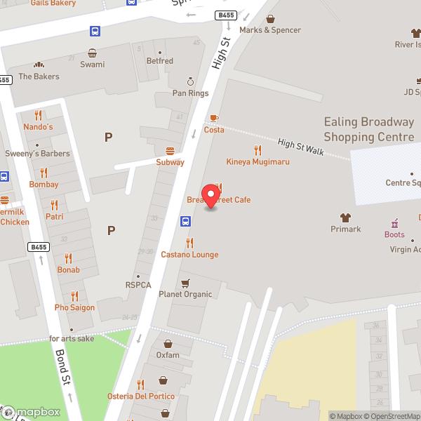 Map of wagamama