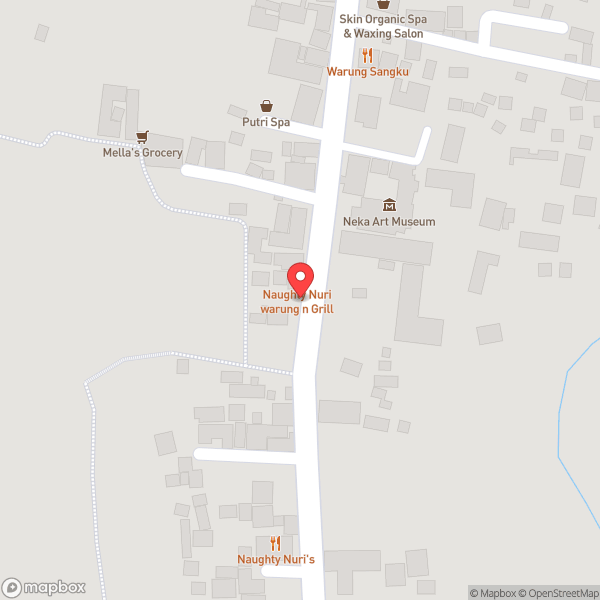 Map of Naughty Nuri's Warung