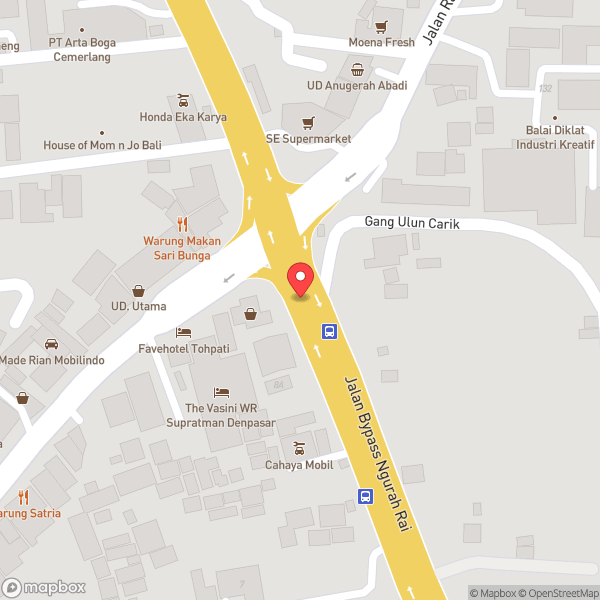 Map of Traffic Light By Pass Tohpati