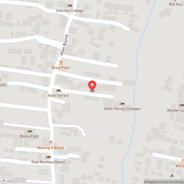 Map of Bisma Sari Resort Ubud Bali