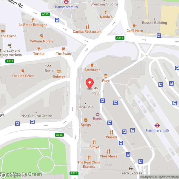 Map of The Coca-Cola Company UK Headquarters
