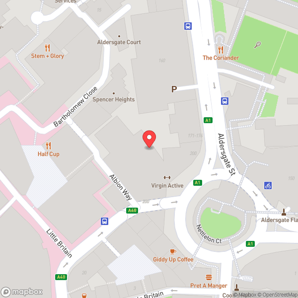 Map of Virgin Active
