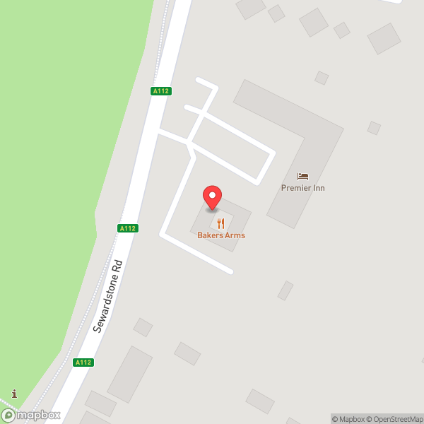 Map of Bakers Arms