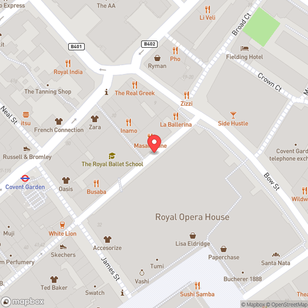 Map of Masala Zone Covent Garden