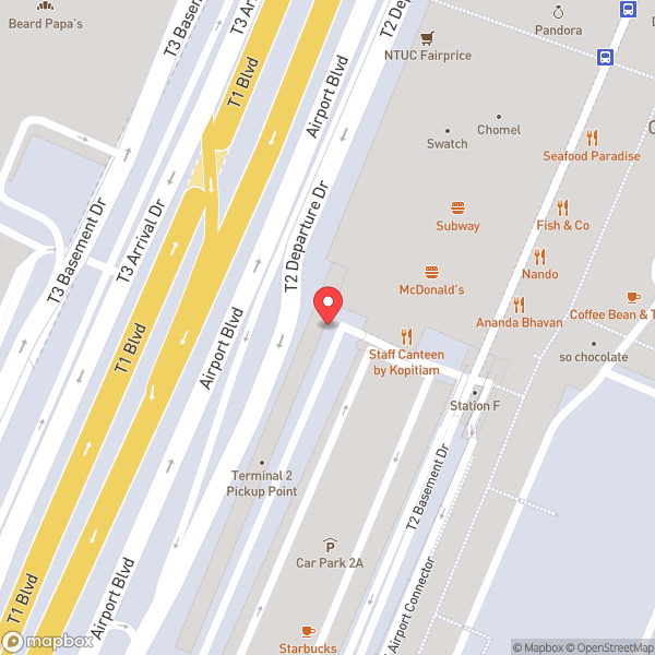 Map of Singapore Changi Airport (SIN)