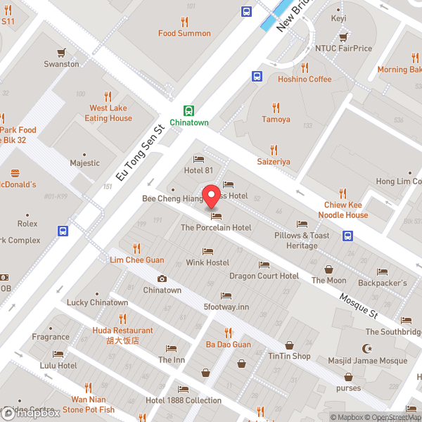 Map of Porcelain Hotel