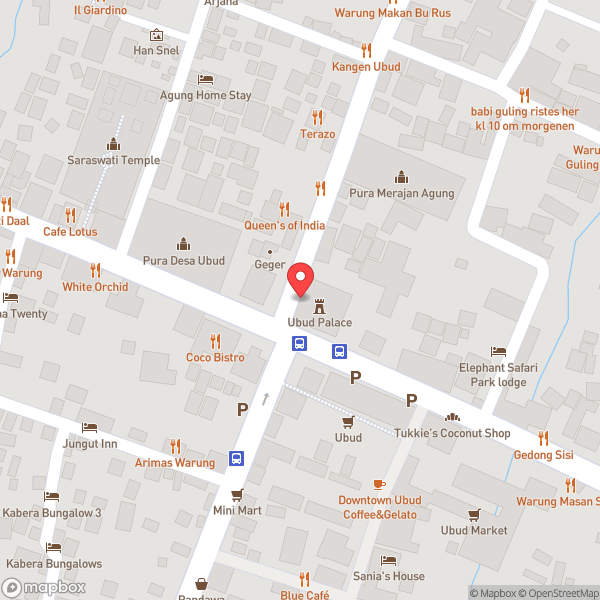 Map of Puri Ubud