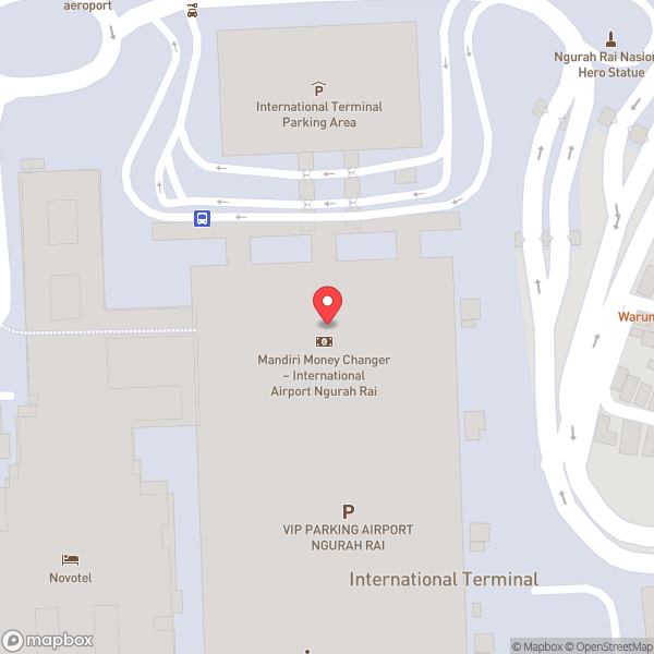 Map of International Arrival (Kedatangan Internasional)