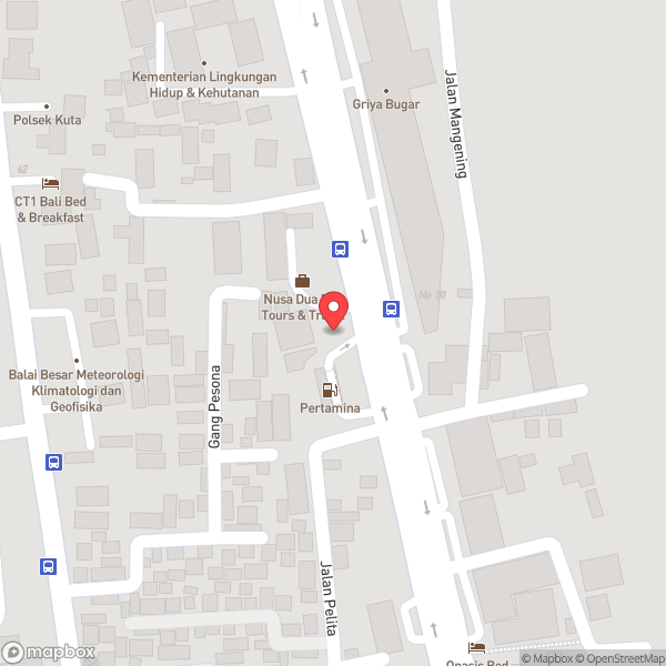 Map of Kantor Imigrasi Kelas 1 Khusus Ngurah Rai