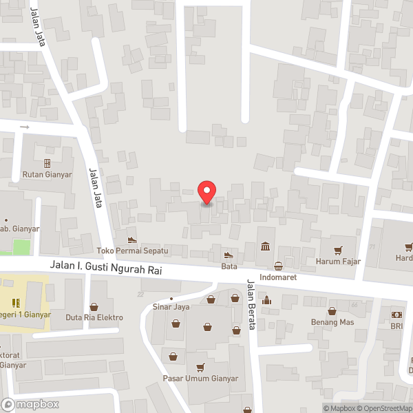 Map of DPRD Gianyar