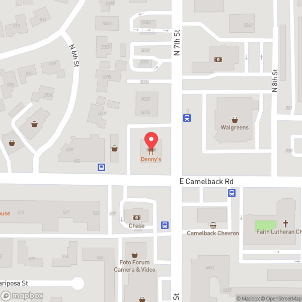 Map of Denny's