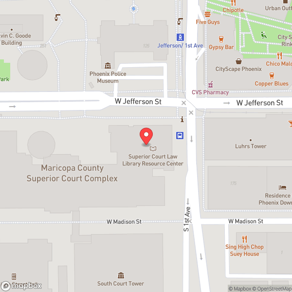 Map of City of Phoenix