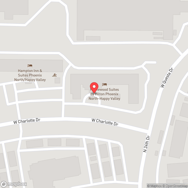 Map of Homewood Suites by Hilton Phoenix North-Happy Valley