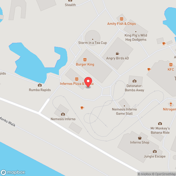 Map of Pizza Hut