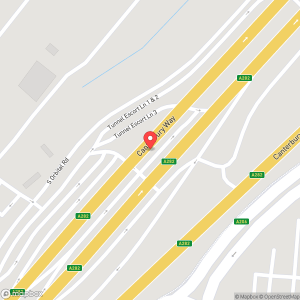 Map of Dartford Crossing Toll Booths