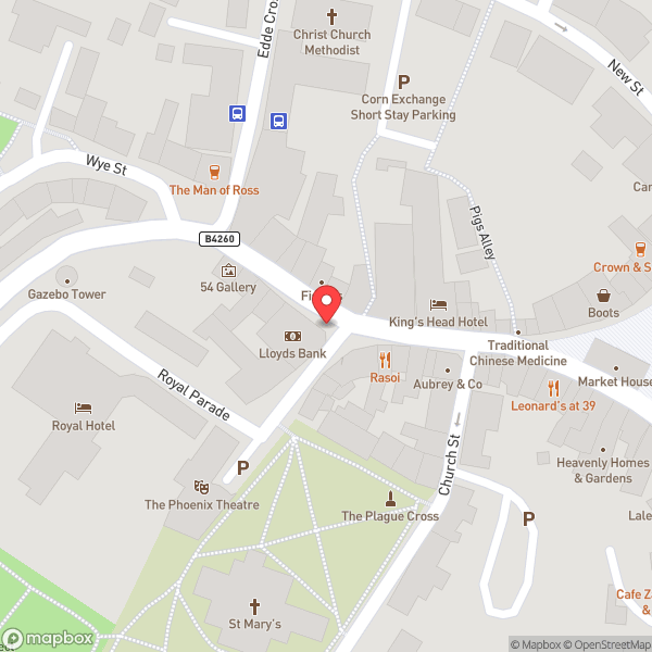 Map of Ross-on-Wye