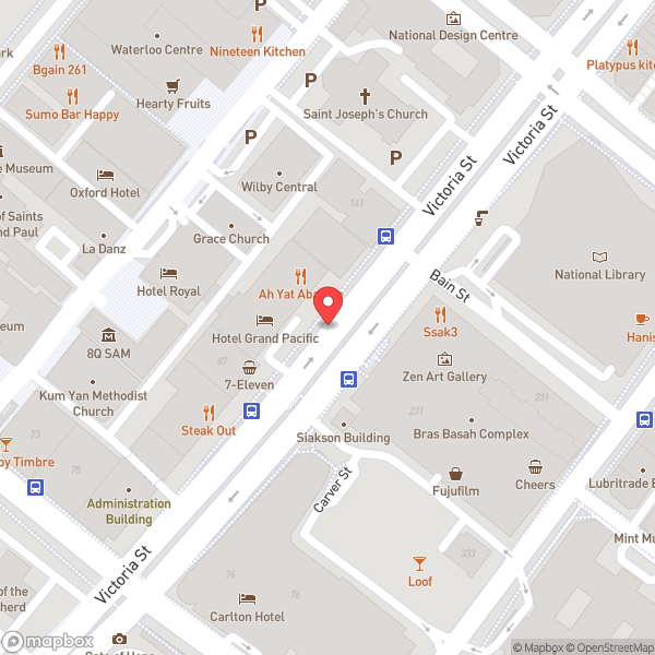 Map of Hotel Grand Pacific