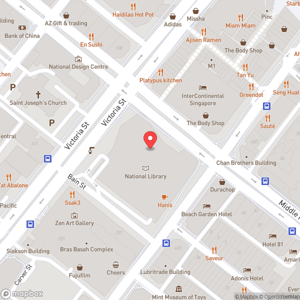 Map of Drama Centre Theatre