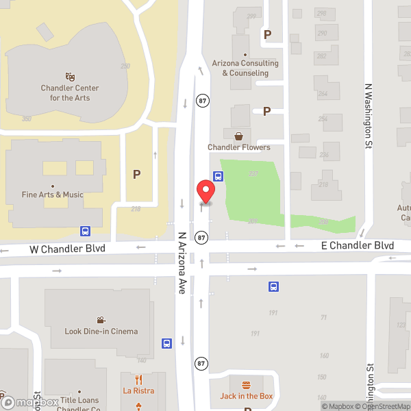 Map of Chandler, AZ