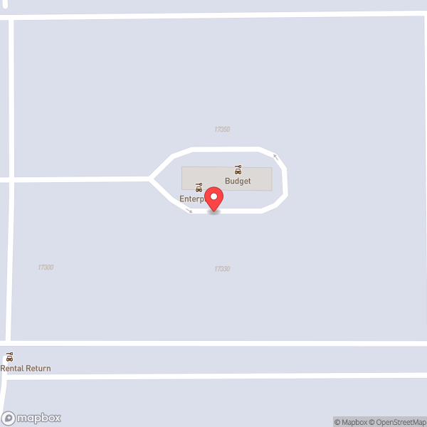 Map of Rental Car Center Shuttle Bus