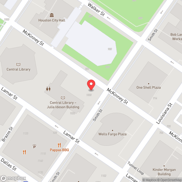 Map of Houston, TX