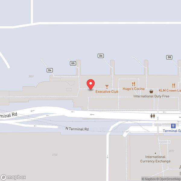 Map of The Executive Lounge