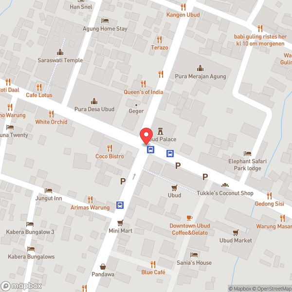 Map of Ubud