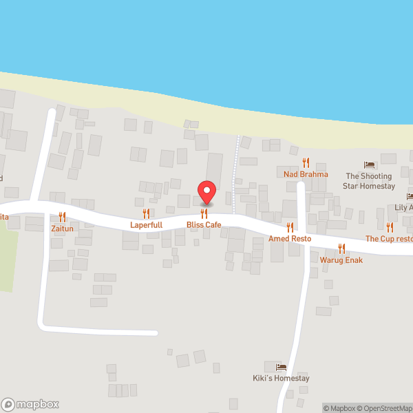 Map of Bliss Cafe