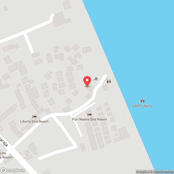 Map of Ocean View Dive Resort
