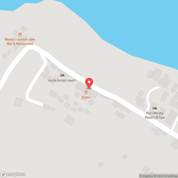 Map of Gusto Restaurant And Cafe